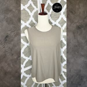 DSG Women's Tan Lightweight Mesh Back Tank Top Size M